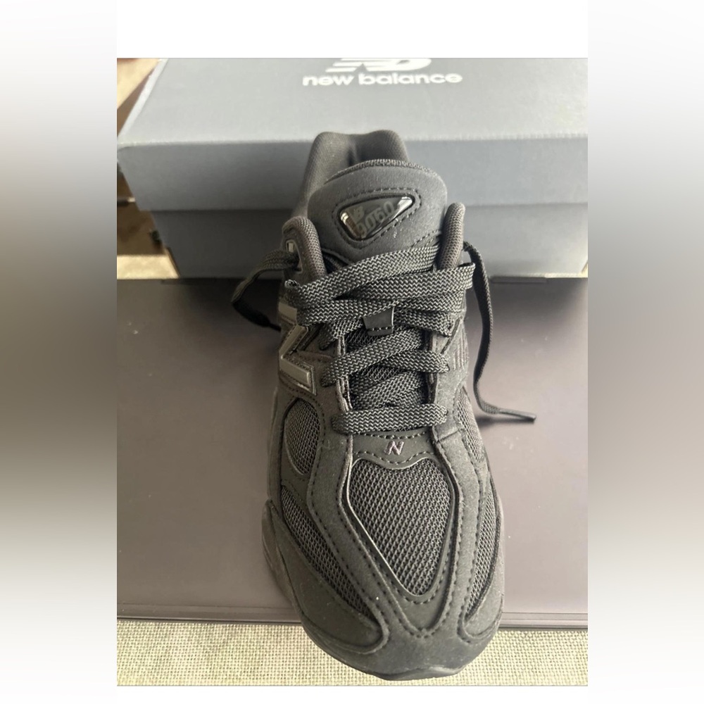 New Balance All-Black Athletic Shoes